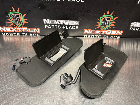 07 C6 CORVETTE SUN VISORS WITH HARDWARE OEM #1080