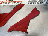 04 - 06 PONTIAC GTO RED CONSOLE TRIM PANEL SET LH RH 92156766 92156764 #560