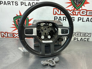 2011 DODGE RAM STEERING WHEEL BLACK MANUAL OEM #443