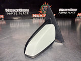 2011 FORD MUSTANG GT LH DRIVER SIDE VIEW MIRROR WHITE OEM #4065