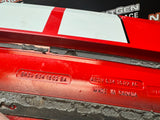 2012 MUSTANG GT500 RED WHITE STRIPES SPOILER WITH FLAP BR3V-6341602-BA OEM #1348