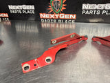 04-06 PONTIAC GTO HOOD HINGE SET TORRID RED OEM #1027