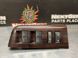 2008 FORD F350 LH & RH FRONT AND REAR DOOR WOODGRAIN WINDOW SWITCH SET OEM #1003