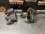 2008 C6 CORVETTE OEM FRONT SEAT BELTS DRIVER / PASSENGER BLK W/ BRACKETS #1266