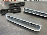 08-09 PONTIAC G8 GT SILVER HOOD SCOOP VENTS W DUCTS OEM #611