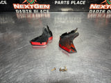 04-06 PONTIAC GTO TORRID RED ROCKER PANEL END CAPS PAIR OEM #1306