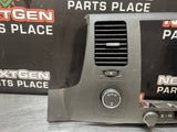 2011 GMC SIERRA CENTER DASH RADIO BEZEL W 4WD CONTROL OEM #1090