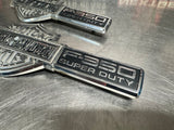 05 06 07 FORD F350 HARLEY DAVIDSON RH LH DRIVER PASS FENDER EMBLEM BADGES #1136