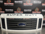 2008-2010 FORD F250 F350 DIESEL FRONT UPPER GRILLE WHITE OEM #W429