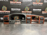 2006 FORD F350 LARIAT BLK WOODGRAIN DASH RADIO CLUSTER BEZEL TRIM LOADED OEM 769