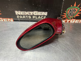 05 - 13 C6 CORVETTE DRIVER LH SIDE MIRROR CRYSTAL RED OEM #1266