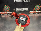 10-14 FORD MUSTANG GT FUEL DOOR GAS LID TANK COVER RED OEM #1290
