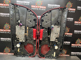 05-13 C6 CORVETTE OEM USED BLACK AND RED DOOR PANELS WITH MEMORY OEM #1080