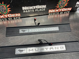2015 FORD MUSTANG GT LH AND RH ILLUMINATED DOOR SILL TRIM SET OEM #1615