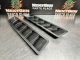 2013 FORD MUSTANG GT HOOD VENT LOUVERS PAIR GREY OEM #1177