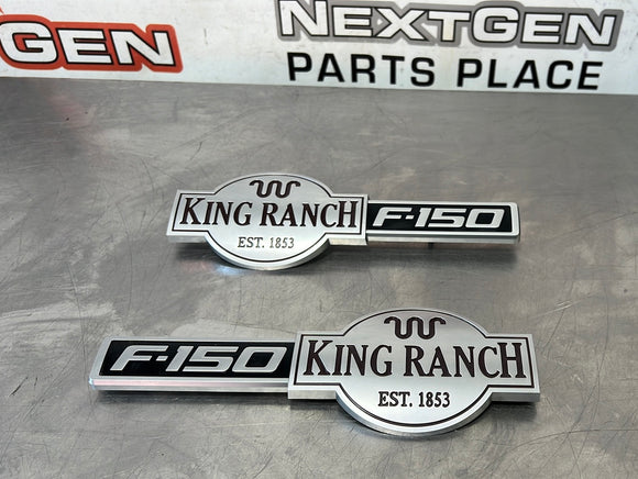 2011 FORD F150 KING RANCH EMBLEMS 9L34-16B115-JR OEM #461