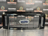 2009 FORD F250 F350 DIESEL HARLEY BLACK FRONT UPPER GRILLE OEM #W430