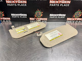 2009 FORD F350 SUN VISORS TAN OEM #985