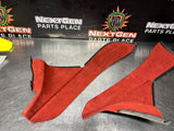 04-06 PONTIAC GTO CENTER CONSOLE TRIM PANELS RED OEM #1191