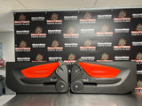 10-15 CAMARO SS INTERIOR DOOR PANELS WITH INFERNO ORANGE INSERTS LH RH OEM #951