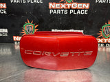 97- 04 C5 CORVETTE FRONT LICENSE PLATE COVER RED METALIC OEM 10256977 #1380