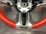 2011 FORD MUSTANG GT STEERING WHEEL RED LEATHER OEM #828