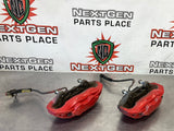 2016 FORD MUSTANG GT LF RF 4 PISTON BRAKE CALIPERS RED OEM #363