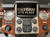 2015 FORD F350 RADIO BEZEL WOOD GRAIN DC34-2504302-C OEM #1246