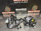 2006 C6 CORVETTE FRONT SEAT BELTS DRIVER / PASSENGER BLK OEM #1538