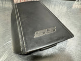 2014 CAMARO SS LEATHER CENTER CONSOLE LID W WHITE STITCH OEM #1008