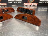 2011 GMC SIERRA 2500HD CREW CAB WOOD FRONT AND REAR POWER WINDOW SWITCHES #1047