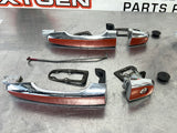 2009 PONTIAC G8 PAINTED LH RH SIDE EXTERIOR DOOR HANDLES FRONT & REAR IGNITION ORANGE #397