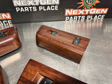 2008 FORD F250 LH & RH FRONT AND REAR DOOR WOODGRAIN WINDOW SWITCH SET OEM #1016
