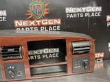 2006 FORD F350 LARIAT BLK WOODGRAIN DASH RADIO CLUSTER BEZEL TRIM LOADED OEM 1561