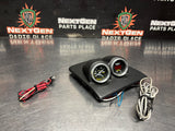 2005 PONTIAC GTO AUTO METER CARBON FIBER DUAL POD GAUGES BOOST PSI WIDEBAND 1269