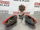 2016 FORD MUSTANG GT LF RF 4 PISTON BRAKE CALIPERS RED OEM #363