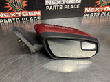 2012 FORD MUSTANG GT RH PASSENGER SIDE VIEW MIRROR RED CANDY OEM #1315