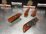 2011 GMC SIERRA 2500 CREW CAB WOOD FRONT AND REAR POWER WINDOW SWITCHES OEM 1200