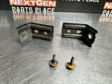 05-13 C6 CORVETTE REAR FENDER TO BUMPER HEAT SHIELD BRACKETS 10372232 OEM #1080