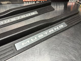 2011 FORD MUSTANG GT LH AND RH ILLUMINATED DOOR SILL TRIM SET OEM #1231