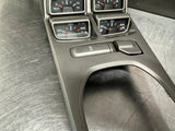 2011 CAMARO SS CONSOLE SHIFTER TRIM BEZEL AUXILIARY GAUGES OEM 92247177 #1028