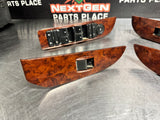 2013 GMC SIERRA 2500HD CREW CAB WOOD FRONT AND REAR POWER WINDOW SWITCHES #1031