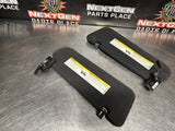 08-09 PONTIAC G8 SUN VISORS SET LH RH DRIVER PASSENGER OEM #1036