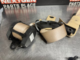 2013 C6 CORVETTE FRONT SEAT BELTS LH RH CASHMERE OEM #1038