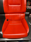 2010-2014 CAMARO SS COUPE REAR BACK SEATS INFERNO ORANGE LEATHER OEM #951