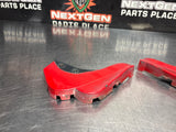 04-06 PONTIAC GTO TORRID RED ROCKER PANEL END CAP PAIR OEM #1027