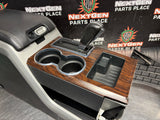 2011 F150 CENTER CONSOLE W SHIFTER WOOD GRAIN OEM #1350