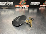 2011 FORD MUSTANG GT FUEL DOOR GAS LID TANK COVER MAGNETIC METALLIC GRAY #1120