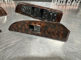 2011 GMC SIERRA CREW CAB WOOD LH RH RR LR POWER WINDOW SWITCHES OEM #889