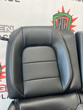 2015 MUSTANG GT REAR SEATS UPPER AND LOWER LEATHER BLACK OEM #295